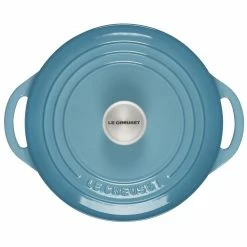 Le Creuset 2.75 Qt. Shallow Round Dutch Oven | Caribbean 9 Le Creuset 2.75 Qt. Shallow Round Dutch Oven | Caribbean -Le Creuset Shop rs18936 l2545 2217ss 3