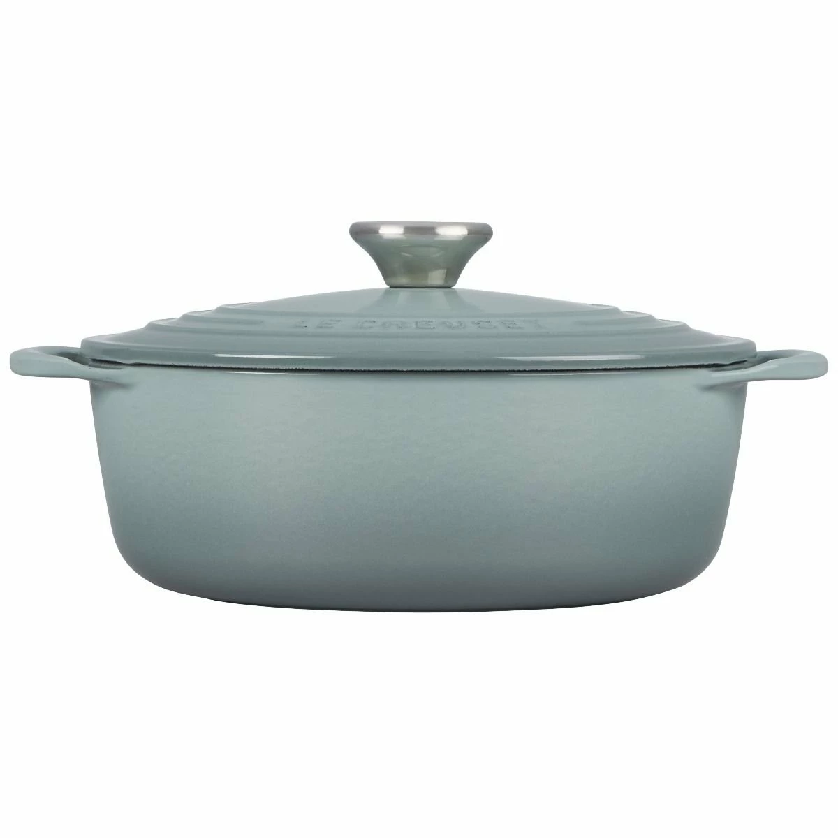 Le Creuset 2.75 Qt. Shallow Round Dutch Oven | Sea Salt 4 Le Creuset 2.75 Qt. Shallow Round Dutch Oven | Sea Salt - Image 2