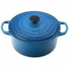 Le Creuset 4.5 Qt. Round Signature Cast Iron Dutch Oven | Marseille Blue 1 Le Creuset 4.5 Qt. Round Signature Cast Iron Dutch Oven | Marseille Blue -Le Creuset Shop rs2329 ls2501 2459