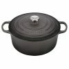 Le Creuset 7.25 Qt. Round Signature Dutch Oven With Stainless Steel Knob | Oyster Grey -Le Creuset Shop rs6774 ls2501 287fss