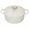 Le Creuset 4.5 Qt. Round Signature Dutch Oven With Stainless Steel Knob | White 1 Le Creuset 4.5 Qt. Round Signature Dutch Oven With Stainless Steel Knob | White -Le Creuset Shop rs7342 l2501 2416ss lpr