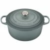Le Creuset 7.25 Qt. Round Signature Dutch Oven With Stainless Steel Knob | Sea Salt 2 Le Creuset 7.25 Qt. Round Signature Dutch Oven With Stainless Steel Knob | Sea Salt -Le Creuset Shop rs9084 ls2501 28717ss
