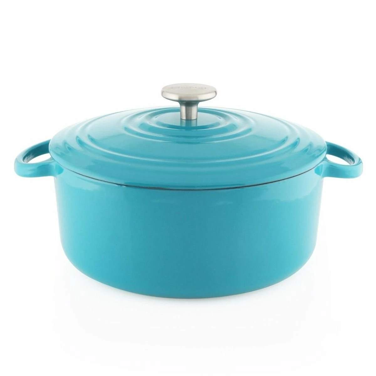 Chantal 3 Qt. Round Cast Iron Dutch Oven | Sea Blue 3 Chantal 3 Qt. Round Cast Iron Dutch Oven | Sea Blue