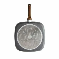 Tognana 11" Square Grill Pan | Stone & Wood Style 10 Tognana 11" Square Grill Pan | Stone & Wood Style -Le Creuset Shop square5