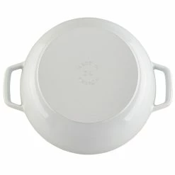 Staub 3.75 Qt. Essential French Oven | White -Le Creuset Shop staub cast iron 4 qt essential f 2