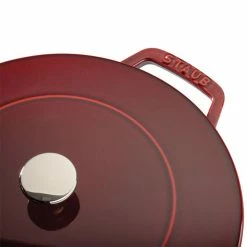 Staub 3.75 Qt. Essential French Oven | Grenadine 10 Staub 3.75 Qt. Essential French Oven | Grenadine -Le Creuset Shop staub cast iron 4 qt essential f 5 1