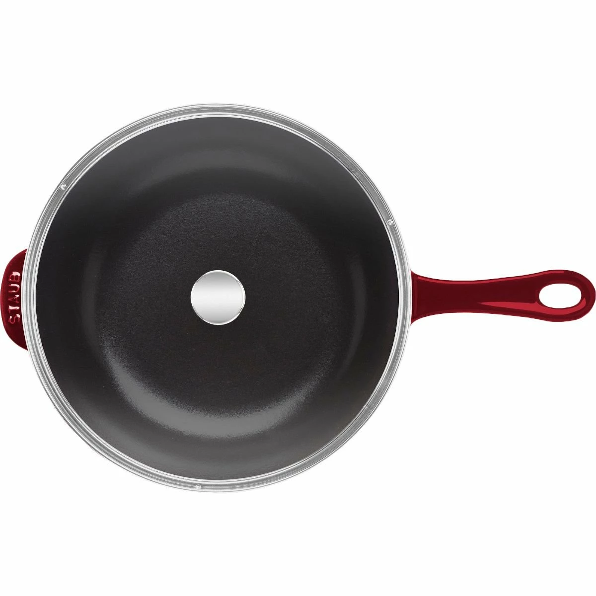 Staub 2.9 Qt Cast Iron Daily Pan | Grenadine 6 Staub 2.9 Qt Cast Iron Daily Pan | Grenadine - Image 4