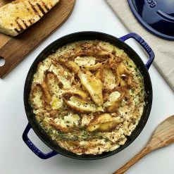 Staub Stackable Cocotte, Braiser, And Grill Pan With Lid | Dark Blue 26 Staub Stackable Cocotte, Braiser, And Grill Pan With Lid | Dark Blue -Le Creuset Shop staub enameled cast iron stackable 3 piece cookware set xl