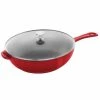 Staub 2.9 Qt Cast Iron Daily Pan | Cherry -Le Creuset Shop staub iron