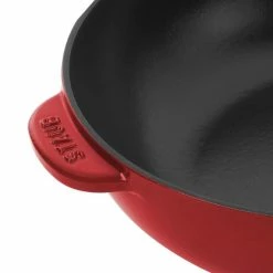 Staub 2.9 Qt Cast Iron Daily Pan | Cherry -Le Creuset Shop staub iron 4