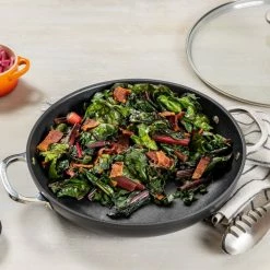 Le Creuset 4 Qt. Shallow Casserole/Braiser With Glass Lid | Toughened Nonstick Pro -Le Creuset Shop tbraiser2