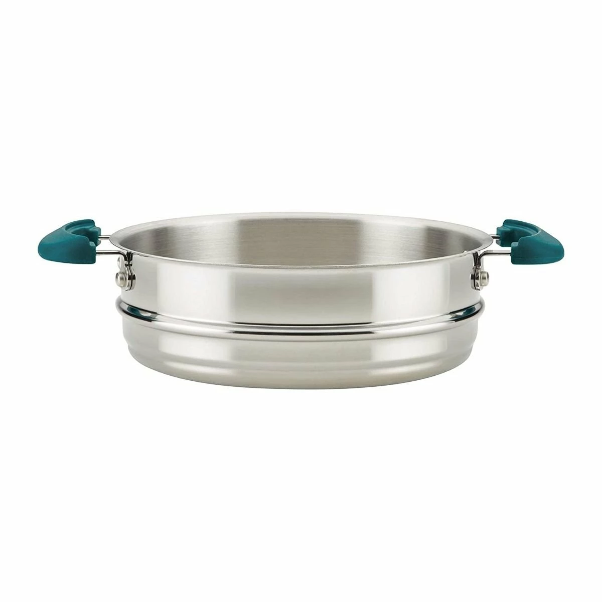 Rachael Ray 8-Piece Enameled Stacking Cookware Set | Teal Shimmer 14 Rachael Ray 8-Piece Enameled Stacking Cookware Set | Teal Shimmer - Image 12