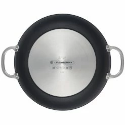 Le Creuset 4 Qt. Shallow Casserole/Braiser With Glass Lid | Toughened Nonstick Pro -Le Creuset Shop tnsp8100 30d