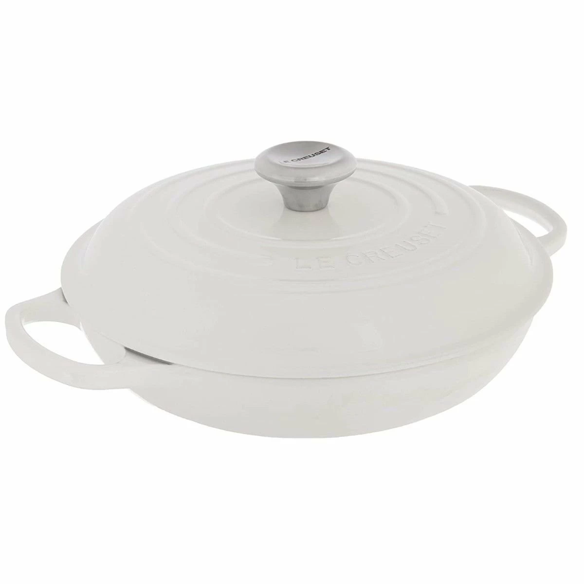 Le Creuset 10-Piece Signature Cookware Set With Stainless Steel Knobs | White 4 Le Creuset 10-Piece Signature Cookware Set With Stainless Steel Knobs | White - Image 2