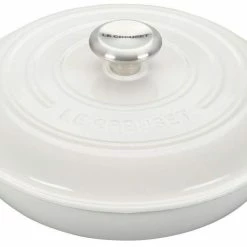 Le Creuset 2.25 Qt. Signature Enameled Cast Iron Braiser With Stainless Steel Knob | White
